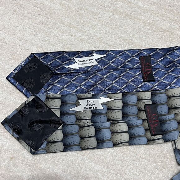 Vintage 1996 Grateful Dead Ties 100% Silk Geometric 58X3.5” - Picture 3 of 7